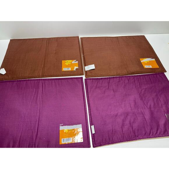 Fall Harvest Placemats Set Of 4 Cotton 13X18 Thanksgiving Decor Flaws See Photo - Picture 5 of 7